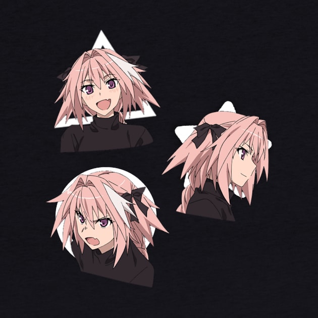 Astolfo's faces by jadehydra